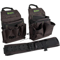 Greenlee 0158-16 Tool Belt Combo, Polyester, Black