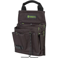 Greenlee 0158-17 Tool Bag, Nylon, 7 Pockets, Black