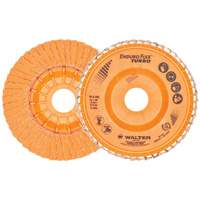 Walter Surface Technologies 06A462 Enduro-Flex Turbo Flap Disc, 4-1/2" x 7/8", Type 27, 36/60 Grit, Ceramic