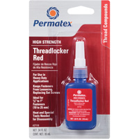 Permatex 27110 Low Viscosity Threadlocker, Red, High, 10 ml, Bottle