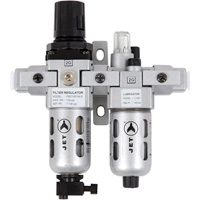 JET 408801 AFRLCM14 2-Piece Miniature Air Filter, Regulator & Lubricator, 1/4" NPT
