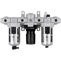 JET 408856 Filtre &agrave; air standard en trois parties, r&eacute;gulateur et lubrificateur AFRLMS12, 1/2" NPT