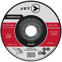 JET 500432 Meule POWERPLUS, 6" x 1/4", Arbre 7/8", Type 27