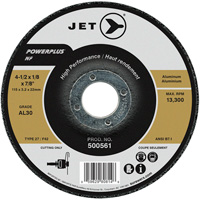 JET 500561 Powerplus NF Cutting Wheel, 4-1/2" x 1/8", 7/8" Arbor, Type 27