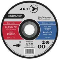 JET 501523 POWERPLUS Cut-Off Wheel, 4-1/2" x 3/32", 7/8" Arbor, Type 1, 13300 RPM