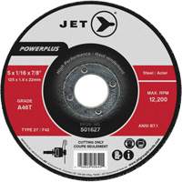 JET 501632 Meule &agrave; tronçonner PowerPLus A46T, 6" x 1/16", Arbre de 7/8", Type 27, 10 200 Tr/min