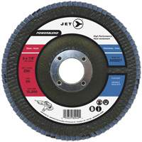 JET 503238 PowerBlend Flap Disc, 7" x 7/8", Type 29, Z40 Grit, Zirconia Alumina