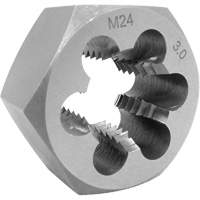 JET 530822 Fraise hexagonale m&eacute;trique, dia. 1", Filet de 10 mm-1, Acier alli&eacute;