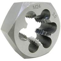 JET 530869 Metric Hex Die, 1" Dia., 8 mm-1.25 Thread, Alloy Steel