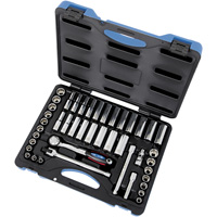 JET 600242 SW3845C-12 12-Point SAE/Metric Socket Wrench Set, 45 Pcs, 3/8" Drive Size, Deep