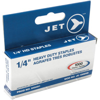 JET 849491 Agrafes de s&eacute;rie lourde, Longueur 1/4"
