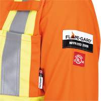 Pioneer V2520250-52 5555 High Visibility FR Rated & Arc Rated Safety Coveralls, Size 52, High Visibility Orange, 11 cal/cm²