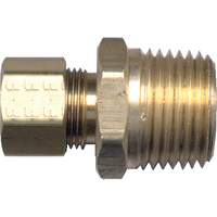 Fairview Fittings 68-3A Male Pipe Connector, 3/16" x 1/8" Dia, Brass