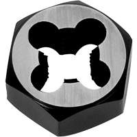 Union Butterfield 8789389 Hexagon Rethreading Bolt Die, 1" Dia., M6x1 Thread, Chromium Steel