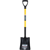 Square Point Shovel, Fibreglass, Tempered Steel Blade, D-Grip Handle, 32-1/2" Long NJ094 | TENAQUIP