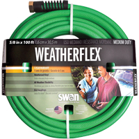 Swan CSNWF58100 Weatherflex Medium Duty Garden Hoses, Vinyl, 5/8" dia. x 100'