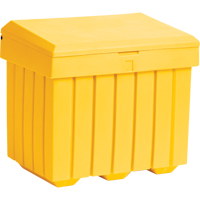 Economy Salt Sand Storage Container, 32" x 23" x 27-1/2", 10 cu. Ft., Yellow  NJ451 | TENAQUIP