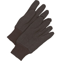 Bob Dale Gloves 10-1-120 Gants en jersey classiques, Taille unique, Brun, Non doubl&eacute;, Poignet en tricot