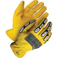 Bob Dale Gloves 20-1-10695-X2L Gants performants Deny avec protecton contre les chocs, 2T-Grand, Paume en Cuir fleur de ch&egrave;vre