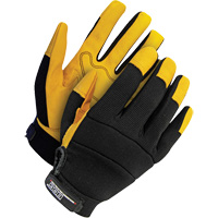 Bob Dale Gloves 20-1-1214-M X-Site Mechanic's Gloves, Grain Goatskin Palm, Size Medium