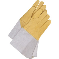 Bob Dale Gloves 60-1-1634-L Gants de soudage &agrave; l'arc TIG Gander Brand, Cuir d'&eacute;lan refendu, Taille Grand