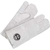 Bob Dale Gloves 60-1-7805P Mitaine de soudage doubl&eacute;e &agrave; un doigt de marque Gander avec manchette, Cuir de vache refendu, Taille Taille unique