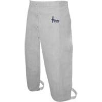 Bob Dale Gloves 64-1-69 Leather Welding Apron, Split-Leg Waist, 32" L, Pearl Grey
