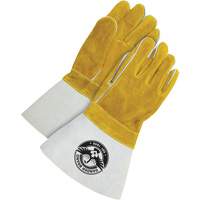 Bob Dale Gloves 64-1-888 Welder Gloves with 5" Cuff, Split Cowhide, Size One Size
