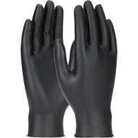 Grippaz™ Skins Ambidextrous Disposable Gloves, Small, Nitrile, 6-mil, Powder-Free, Black  NJC674 | TENAQUIP