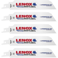 Lenox 201746118R Lazer Metal Cutting Reciprocating Saw Blade, Bi-Metal, 18 TPI, 6" L