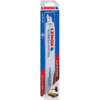 Lenox 20371966R5 Lames de scie alternative pour d&eacute;molitions, Bim&eacute;tal, 6 Dents par pouce, 9" lo x 1" la