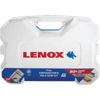 Lenox 308201200G Contractor's Speed Slot&reg; Hole Saw Kit, 17 Pieces