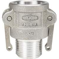Dixon Group 100-B-AL Cam & Groove Coupler, Aluminum, Type B, 1", Male NPT, 250 PSI