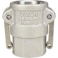 Dixon Group 100-D-AL Coupleur &agrave; came et cannelure, Aluminium, Type D, 1", 250 PSI