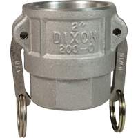 Dixon Group 400-D-AL Coupleur &agrave; came et cannelure, Aluminium, Type D, 4", NPT femelle, 100 psi