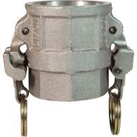 Dixon Group AD200EZ Coupleur &agrave; came et cannelure EZ Boss-Lock, Aluminium, Type D, 2", NPT femelle, 250 PSI