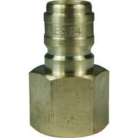Dixon Group E2F2-B Bouchon d'interconnecteur &agrave; passage direct DQC de s&eacute;rie E, Laiton, 1/4", NPTF femelle, 5200 PSI