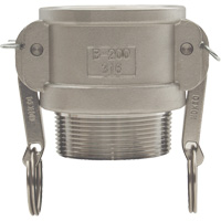 Dixon Group G100-B-SS Global Cam & Groove Coupler, Stainless Steel, 1", Male NPT, 250 PSI