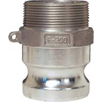 Dixon Group G150-F-AL Global Cam & Groove Adapter, Aluminum, Type F, 1-1/2", Male NPT, 250 PSI