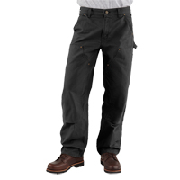 Pantalons de travail à devant doublé en toile de coton délavée, Coton, Noir, Taille 42, Entrejambe 32  NKD654 | TENAQUIP