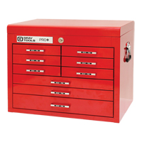 Gray Tools 93109 PRO+ Series Top Chest, 26" W, 9 Drawers, Red