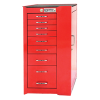 PRO+ Series Roller Cabinet, 8 Drawers, 19" W x 19" D x 36-1/2" H, Red  NJH108 | TENAQUIP