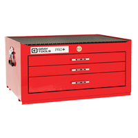 Gray Tools 93503 PRO+ Series Intermediate Chest, 26" W, 3 Drawers, Red