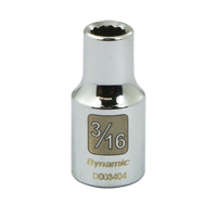 Dynamic Tools D003411 SAE Socket, 11/32", 1/4" Drive, 12 Points