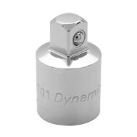 Dynamic Tools D012701 Adaptateur pour douille, Prise 1/2", Douille 3/8", 1,4" lo, Sph&eacute;rique