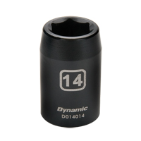 Dynamic Tools D014019 Metric Socket, Impact, 19 mm, 1/2" Drive, 6 Points