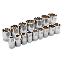 Dynamic Tools D018002 Jeu de douilles SAE, 16 Mcx, Prise de 1/2"