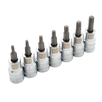 Dynamic Tools D018016 Standard Length Socket Set, Torx&reg;, 1/2" Drive, 7 Pcs