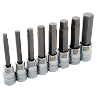 Dynamic Tools D018019 Jeu de douilles SAE longues, 8 mrcx