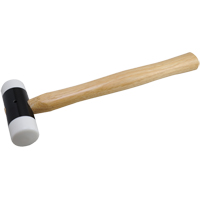 Dynamic Tools D041154 Soft-Face Hammer, 14 oz. Head Weight, Plain Face, Wood Handle, 11-5/8" L